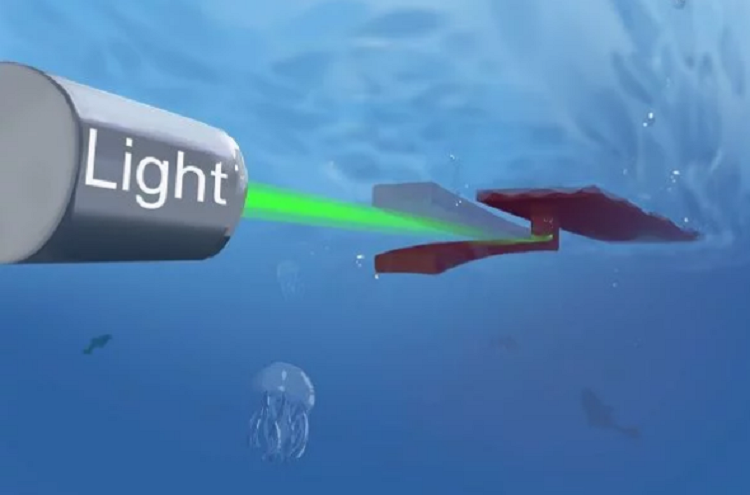 Плавающий робот OsciBot использует свет для ориентации в пространстве