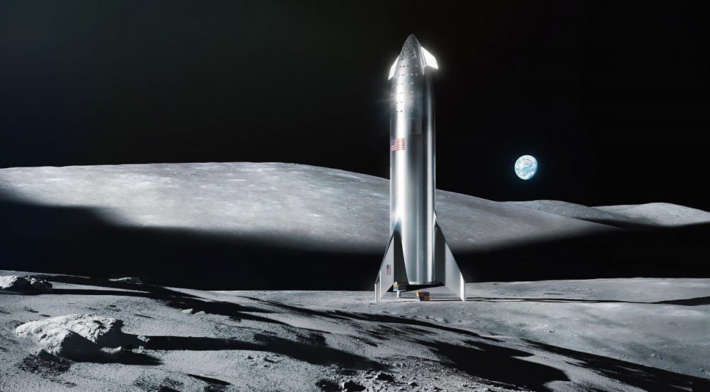 В SpaceX уверены что они смогут посадить корабль на Луну в 2022 году