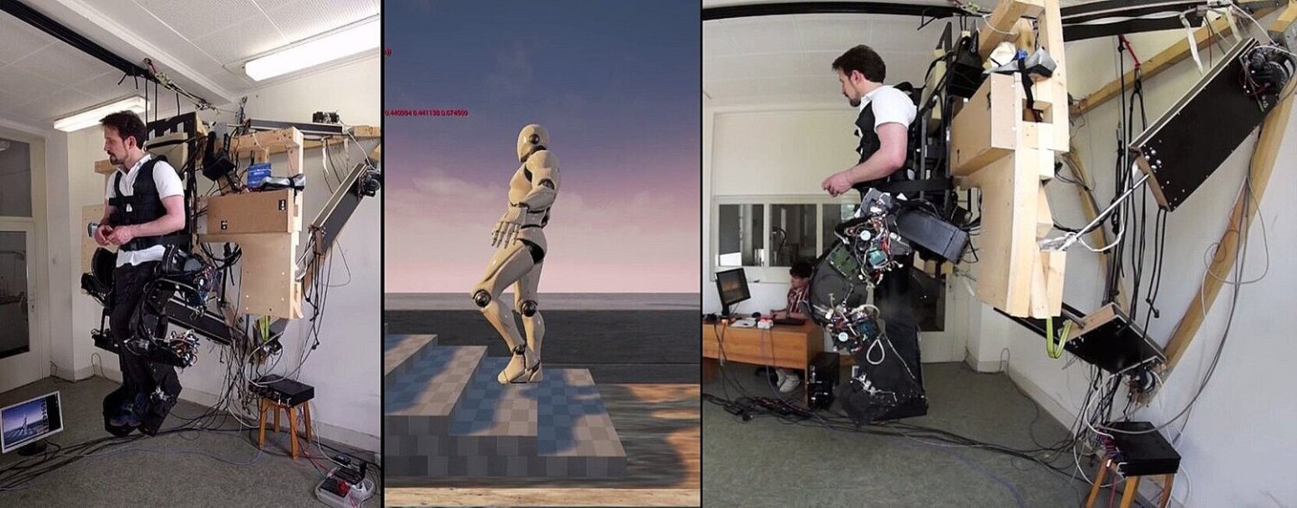 Представлен VR-экзоскелет Holotron для нижней части тела