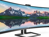 Сверх широкий изогнутый монитор Philips также позволяет войти в Windows
