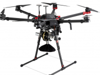 Теперь использует трос чтобы спускать посылки с высоты в 46 м система доставки дроном RDS1